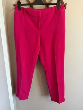 Laura Fuchsia Pink Tailored Tapered Pants 90s Preppy Size 12
